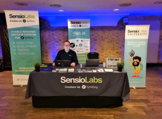 SensioLabs booth at PHP UK