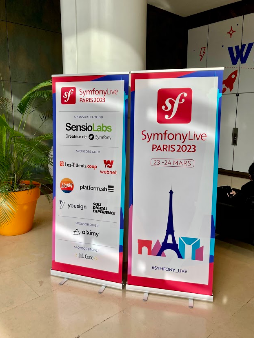 Kakémonos du SymfonyLive Paris 2023